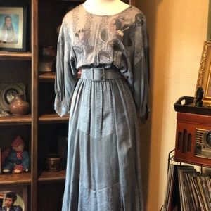 Vintage 80’s Snakeskin Print Dress